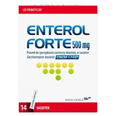 ENTEROL FORTE proszek 500 mg 14 saszetek