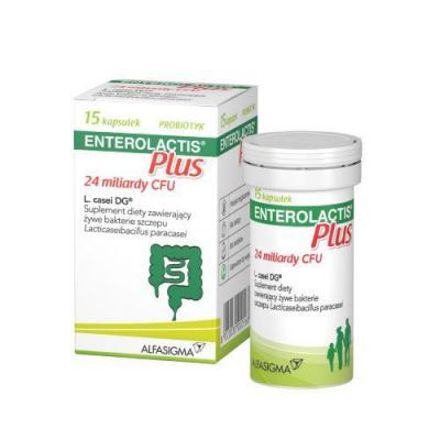 Enterolactis Plus Probiotyk, 15kaps. KRÓTKA DATA 30.04.2026