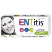 ENTITIS 30 pastylek do ssania o smaku miętowym