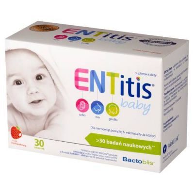 ENTITIS BABY proszek o smaku truskawkowym 30 saszetek