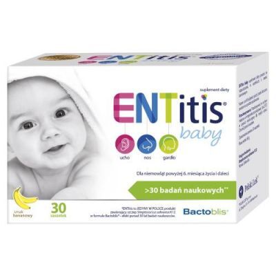 Entitis Baby smak bananowy, 30 saszetek