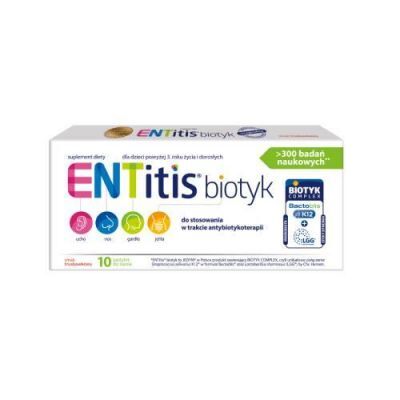 ENTitis Biotyk do stosowania w trakcie antybiotykoterapii, 10 szt. KRÓTKA DATA  31.10.2026