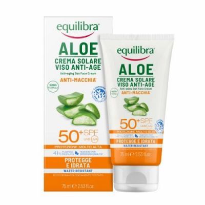 EQUILIBRA ALOESOWA Krem przeciwsłoneczny ANTI-AGE SPF 50+ UVA/UVB 75ml