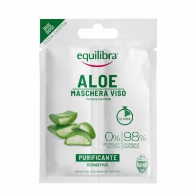 Equilibra Aloesowa maseczka do twarzy, 2 x 7,5 ml