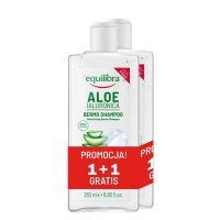 EQUILIBRA Aloesowy Nawilżający szampon do włosów z kwasem hialuronowym, 2x265ml