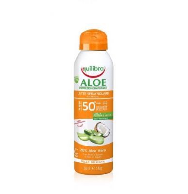 EQUILIBRA ALOESOWY SUN CARE SPF 50+ Spray - mleczko do opalania 150 ml