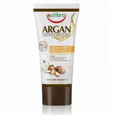 EQUILIBRA Arganowy nawilżający krem do twarzy, 75ml