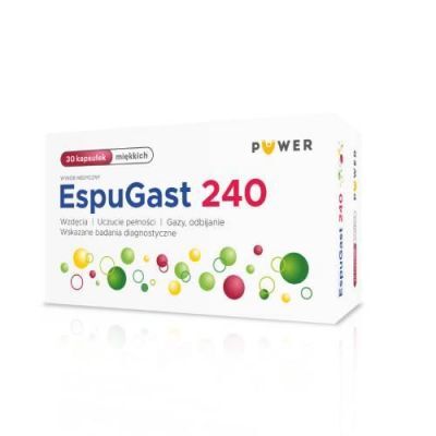 ESPUGAST 240 mg 30 kapsułek PUWER