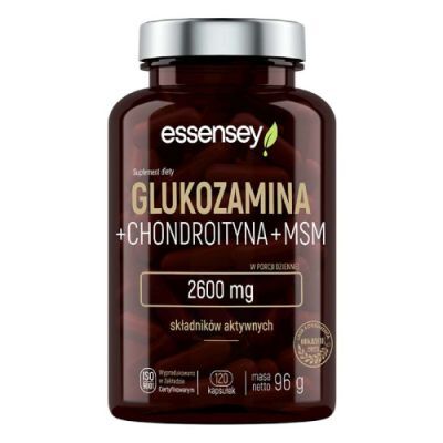 Essensey Glukozamina + Chondroityna + MSM, 120 kaps.