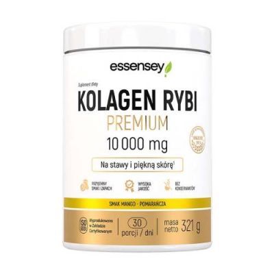 Essensey Kolagen Rybi Premium smak mango-pomarańcza, 321 g