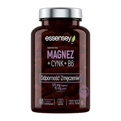 Essensey Magnez + Cynk + Witamina B6, 90 kaps.