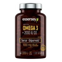 Essensey Omega 3 + 2000 IU D3, 90 kaps.