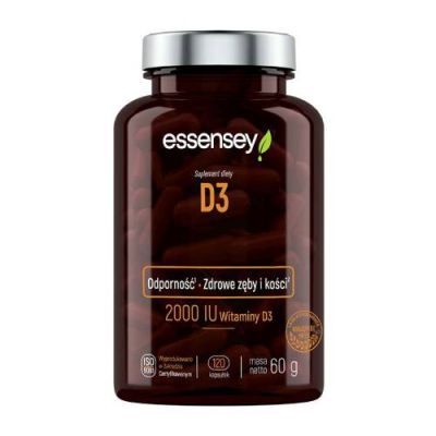 Essensey Witamina D3 2000 IU, 120 kaps.
