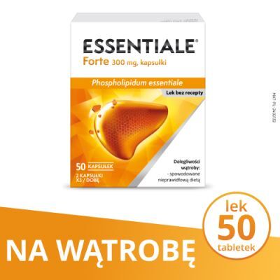 ESSENTIALE FORTE 50 kapsułek, na wątrobę