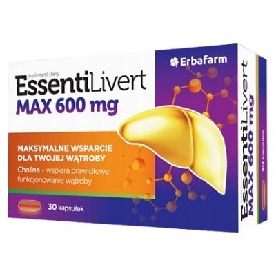 EssentiLivert Max 600 mg, 30 kaps.