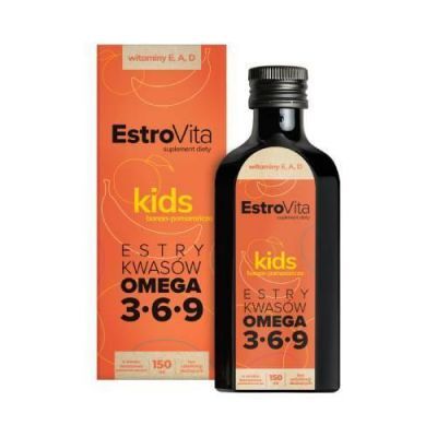 EstroVita Kids o smaku pomarańczowo - bananowym, 150 ml (nowy skład) KRÓTKA DATA 31.08.2026