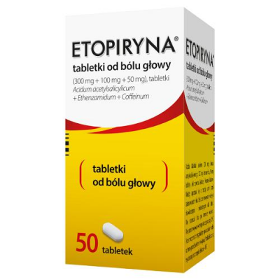 ETOPIRYNA Tabletki od bólu głowy 50 tabletek