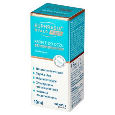 Euphrasia Hyalo Pure Krople do oczu, 10 ml