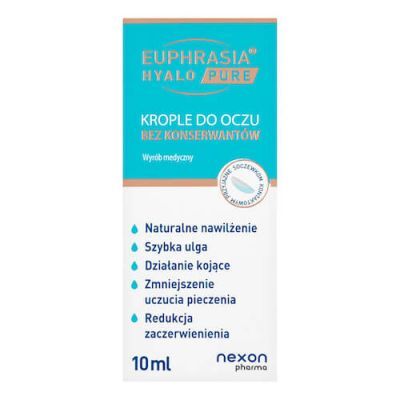 Euphrasia Hyalo Pure Krople do oczu, 10 ml