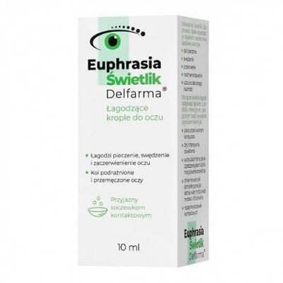Euphrasia Świetlik Delfarma Łagodzace krople do oczu, 10 ml