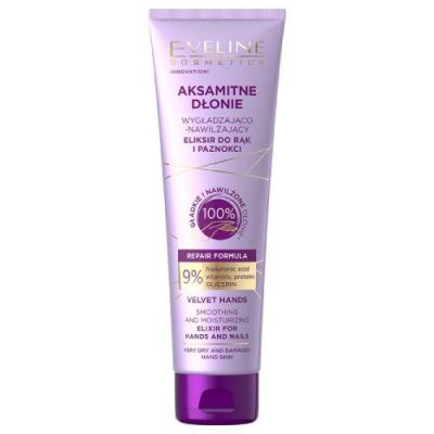 EVELINE Aksamitne Dłonie Wygładzająco-nawilżający eliksir ​​do rąk i paznokci, 75 ml