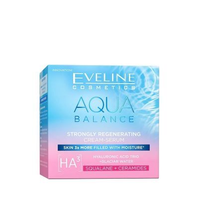 Eveline Aqua Balance Silnie regenerujący krem-serum do twarzy, 50 ml