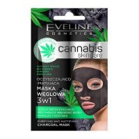 EVELINE Cannabis Skin Care Maska węglowa do twarzy 3w1, 7ml