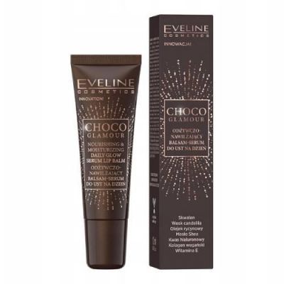 EVELINE Choco Glamour Odżywczo-nawilżający balsam-serum do ust, 12ml