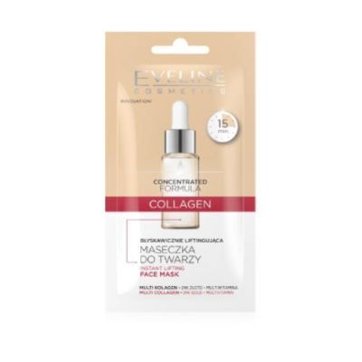 EVELINE Collagen Błyskawicznie liftingująca maseczka do twarzy, 8ml