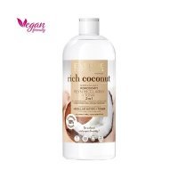 EVELINE COSMETCS RICH COCONUT Nawilżający kokosowy płyn micelarny - tonik 500 ml + Żel do ciała 20ml