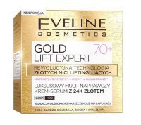 EVELINE GOLD LIFT EXPERT Luksusowy multi-naprawczy krem-serum z 24k złotem 70+ 50ml