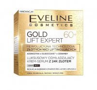 EVELINE GOLD LIFT EXPERT Luksusowy odmładzający krem-serum z 24k złotem 60+ 50ml