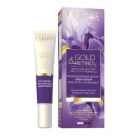 EVELINE Gold &amp; Retinol Przeciwzmarszczkowy Krem-Serum pod oczy i na powieki, 15ml