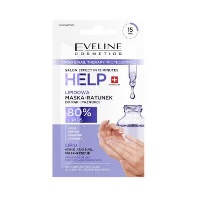 EVELINE Hand&Nail Therapy Help Lipidowa maska-ratunek do rąk i paznokci, 7ml