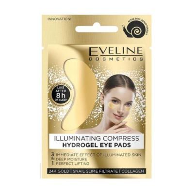 EVELINE Hydrożelowe płatki pod oczy rozświetlający kompres, 2szt.