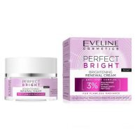 Eveline Perfect Bright Rozjaśniający krem regenerujący do twarzy na noc, 50 ml