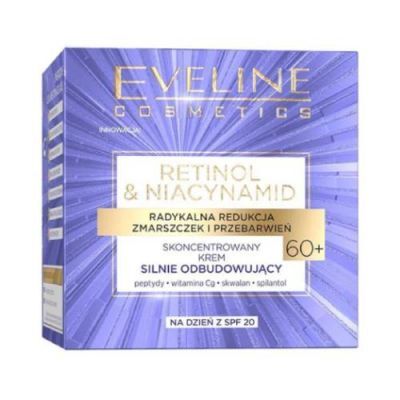 EVELINE Retinol & Niacynamid Skoncentrowany krem silnie odbudowujący na dzień 60+, 50ml