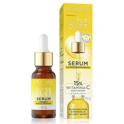 EVELINE Super Duet Serum na przebarwienia 15% Witamina C Niacynamid, 18ml