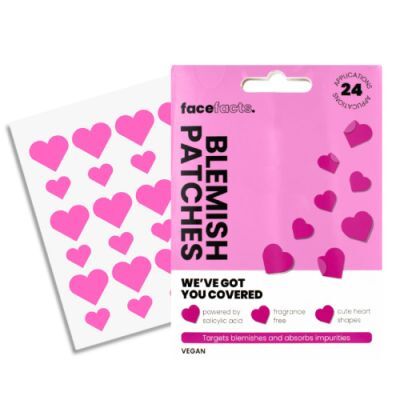 FACE FACTS Blemish Patches Plastry na wypryski Serduszka, 24 szt.
