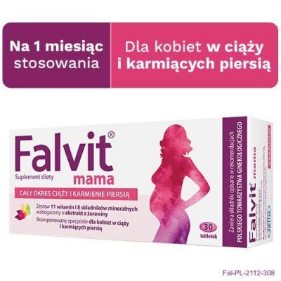 FALVIT mama, 30 tabletek  KRÓTKA DATA  31.12.2024