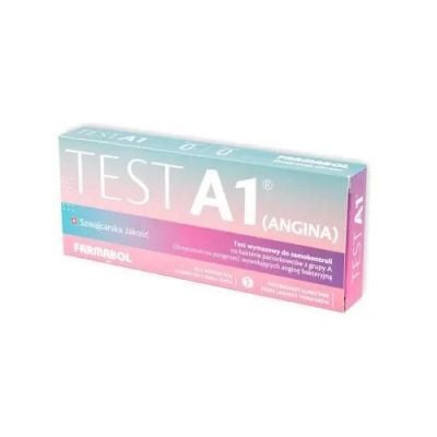 Farmabol Test A1 (angina) do wykrywania paciorkowców grupy A, 1 szt. KRÓTKA DATA 31.12.2026
