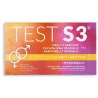 FARMABOL Test S3 do wykrywania chorób intymnych dla kobiet i mężczyzn 3w1 1 sztuka