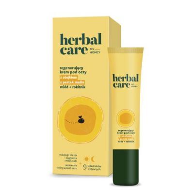 FARMONA HERBAL CARE My Honey Regenerujący krem pod oczy z olejkiem z pestek malin, 15 ml