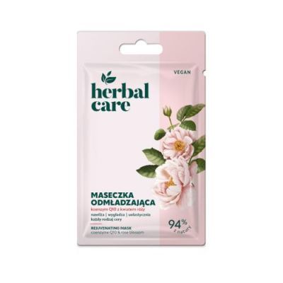 Farmona Herbal Care Vegan maseczka odmładzająca Koenzym Q10 Kwiat róży, 7 g