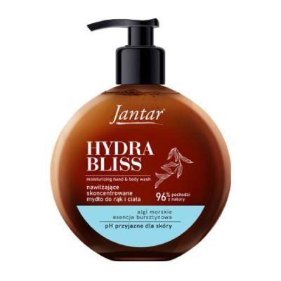 FARMONA Jantar Hydra Bliss Nawilżające mydło do rąk i ciała z esencją bursztynową i algami, 400 ml