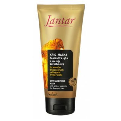FARMONA JANTAR Krio-maska zakwaszająca z esencją bursztynową do włosów zniszczonych zabiegami fryzjerskimi, 200ml