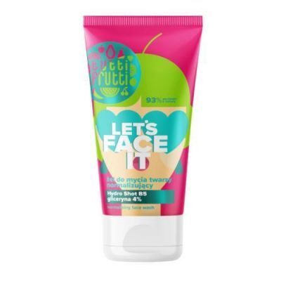 FARMONA TUTTI FRUTTI Let's Face It Normalizujący Żel myjący do twarzy z gliceryną 4% + Hydro Shot B5, 150ml KRÓTKA DATA 31.08.2026