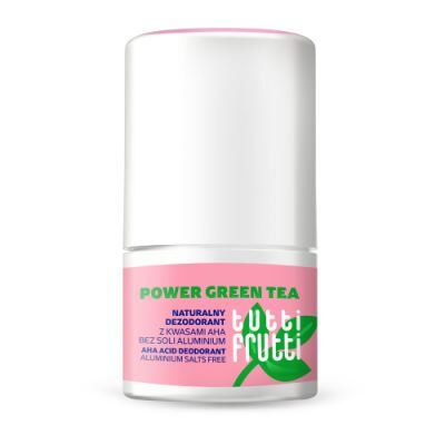 Farmona Tutti Frutti Naturalny dezodorant z kwasami AHA bez soli aluminium Power Green Tea, 50 ml