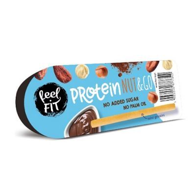 FEEL FIT Krem proteinowy z orzechami laskowymi i mini grissini 25 g