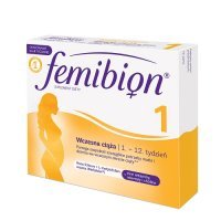 FEMIBION 1 kwas foliowy. Wczesna ciąża 28 tabletek